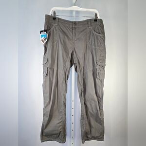 NWT Women's KÜHL Kontra Cargo Pants Carbon Gray Size 14 Short
